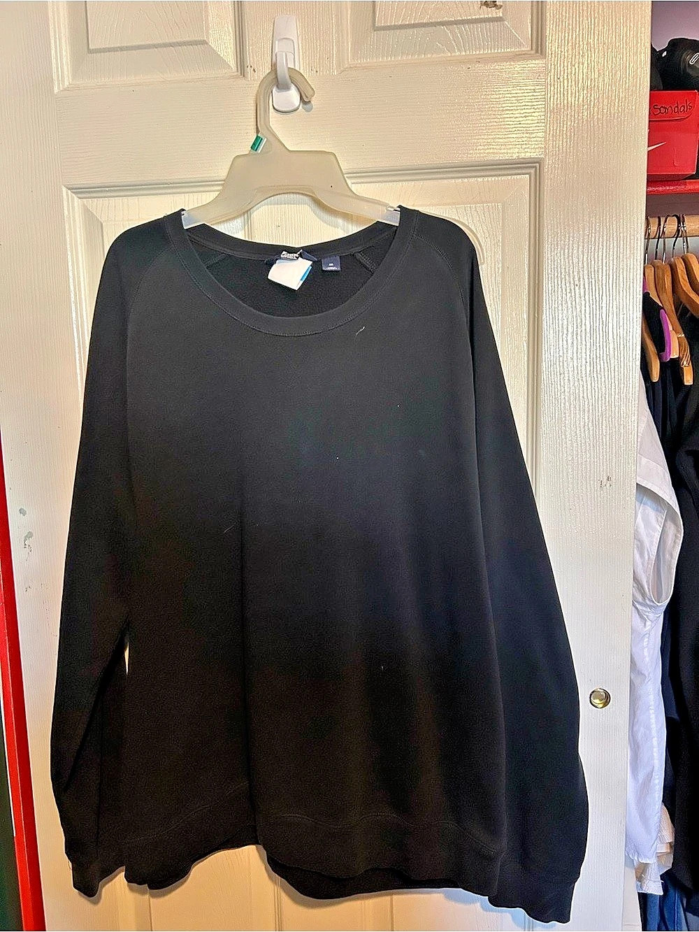 Lands' End Serious Sweats Relaxed Long Sleeve Crewneck Sweatshirt XXL